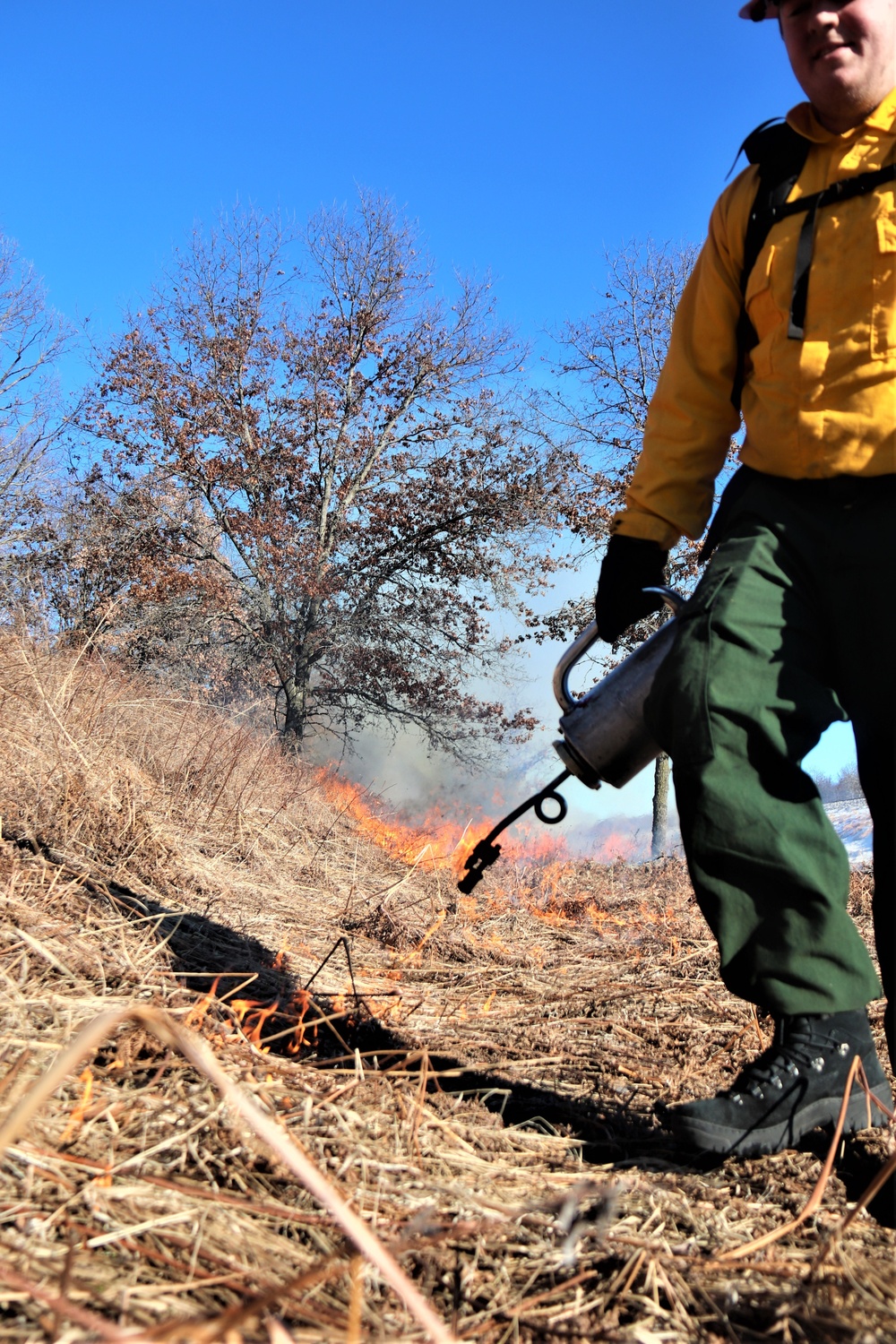 Fort McCoy holds 2023’s first prescribed burn at installation