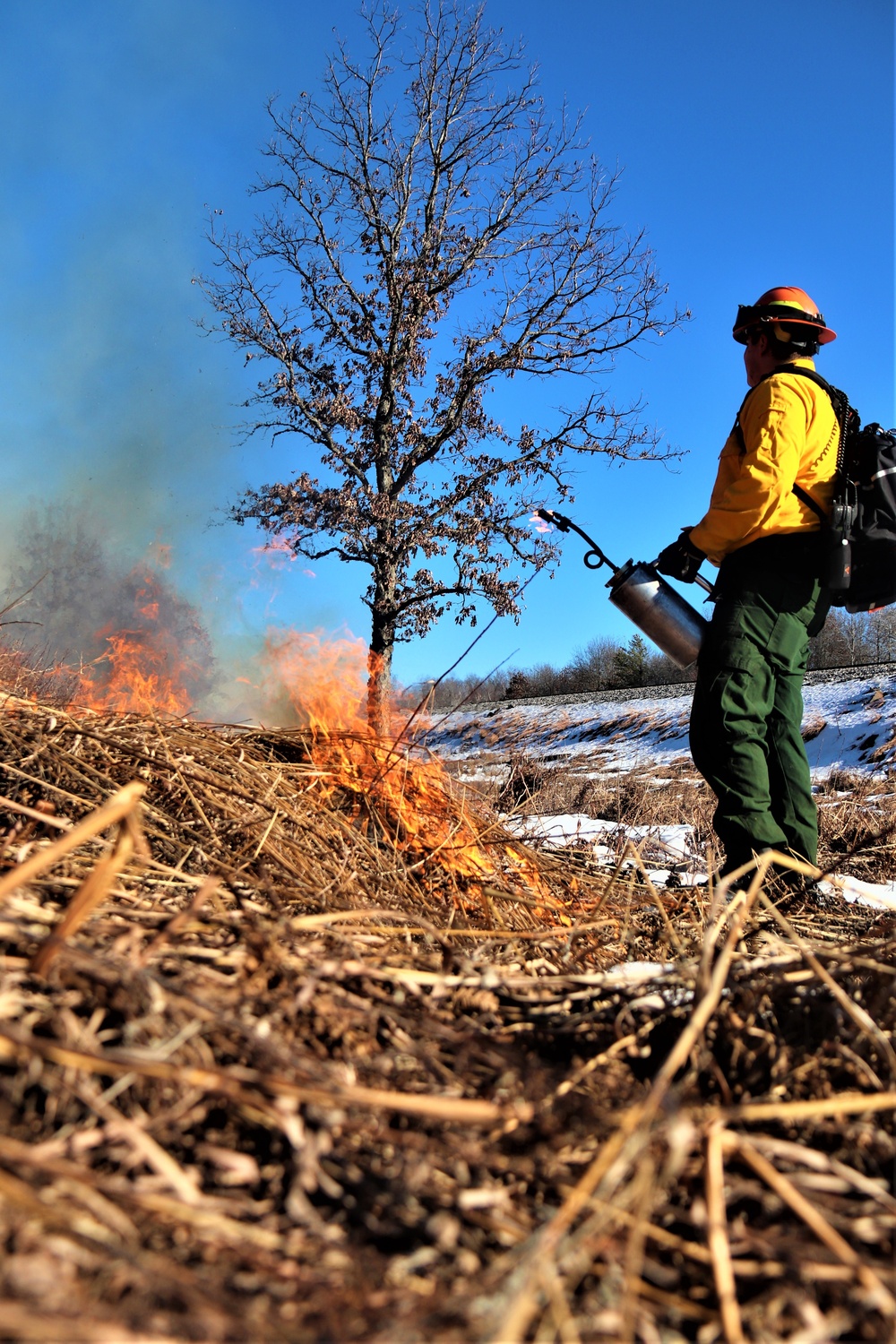 Fort McCoy holds 2023’s first prescribed burn at installation