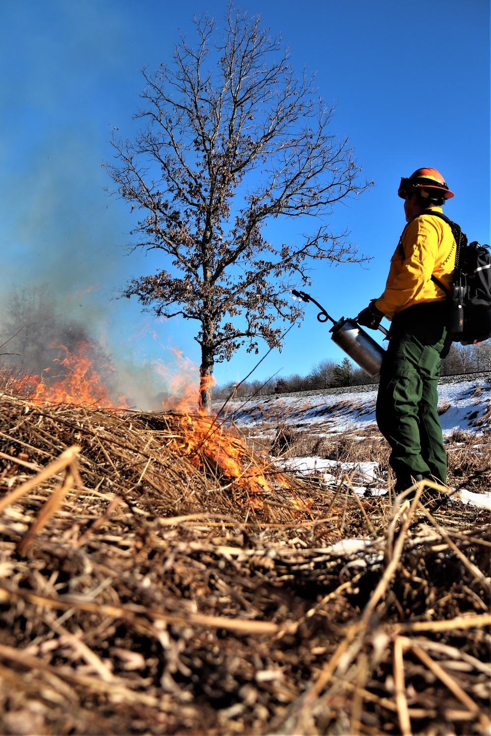 Fort McCoy holds 2023’s first prescribed burn at installation