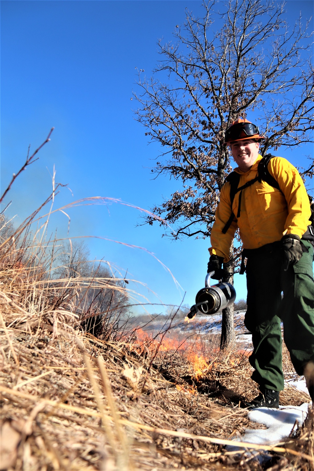 Fort McCoy holds 2023’s first prescribed burn at installation