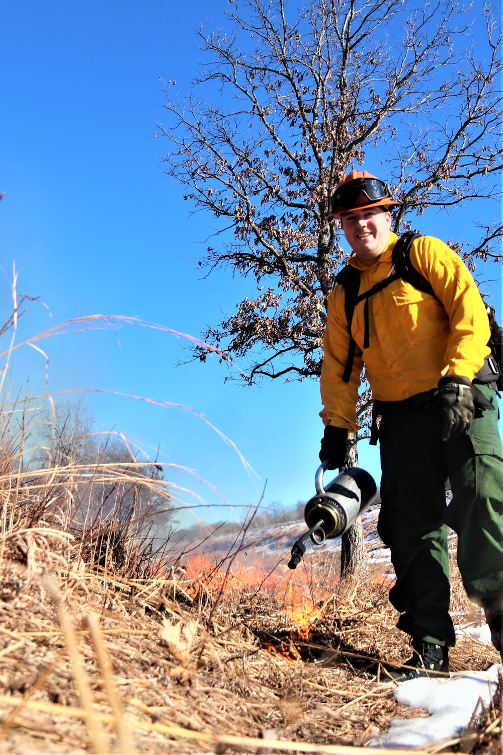 Fort McCoy holds 2023’s first prescribed burn at installation