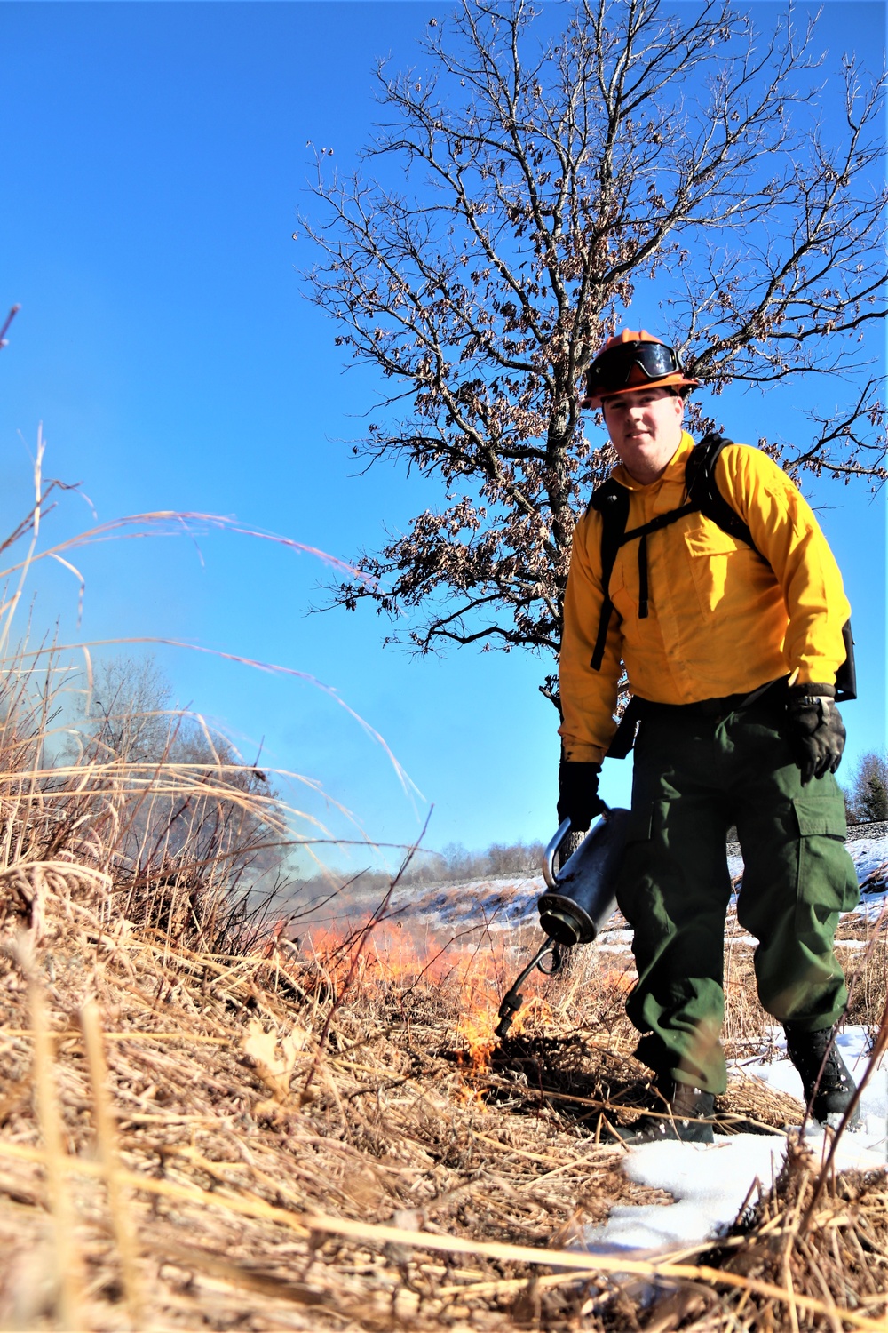 Fort McCoy holds 2023’s first prescribed burn at installation