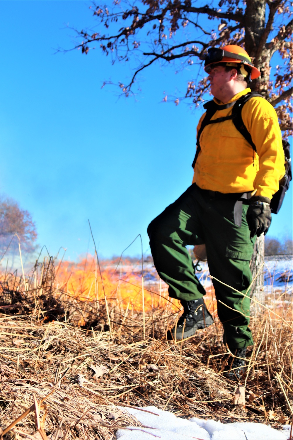 Fort McCoy holds 2023’s first prescribed burn at installation