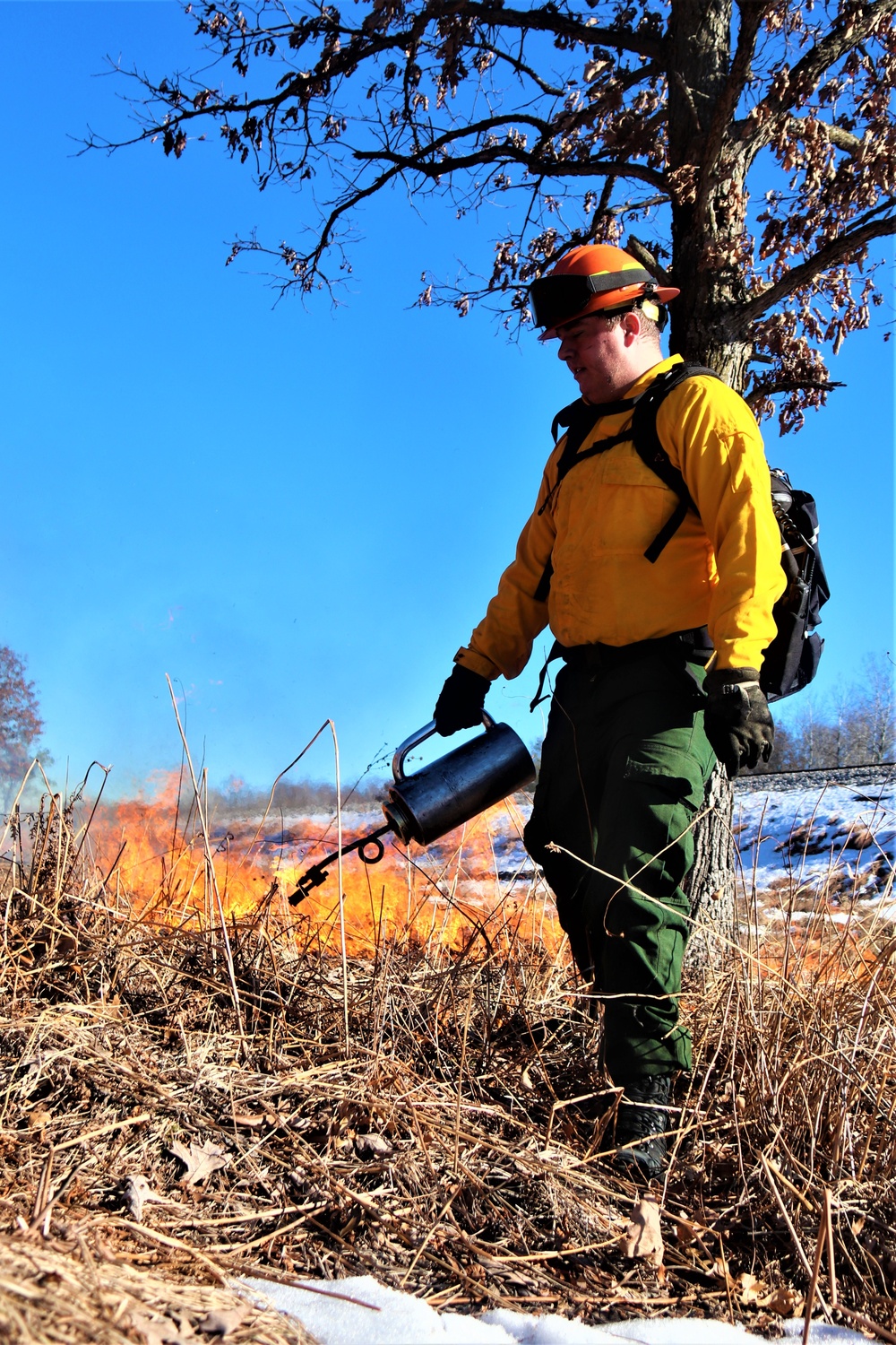 Fort McCoy holds 2023’s first prescribed burn at installation