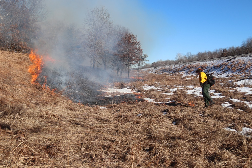 Fort McCoy holds 2023’s first prescribed burn at installation