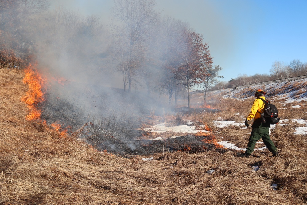 Fort McCoy holds 2023’s first prescribed burn at installation