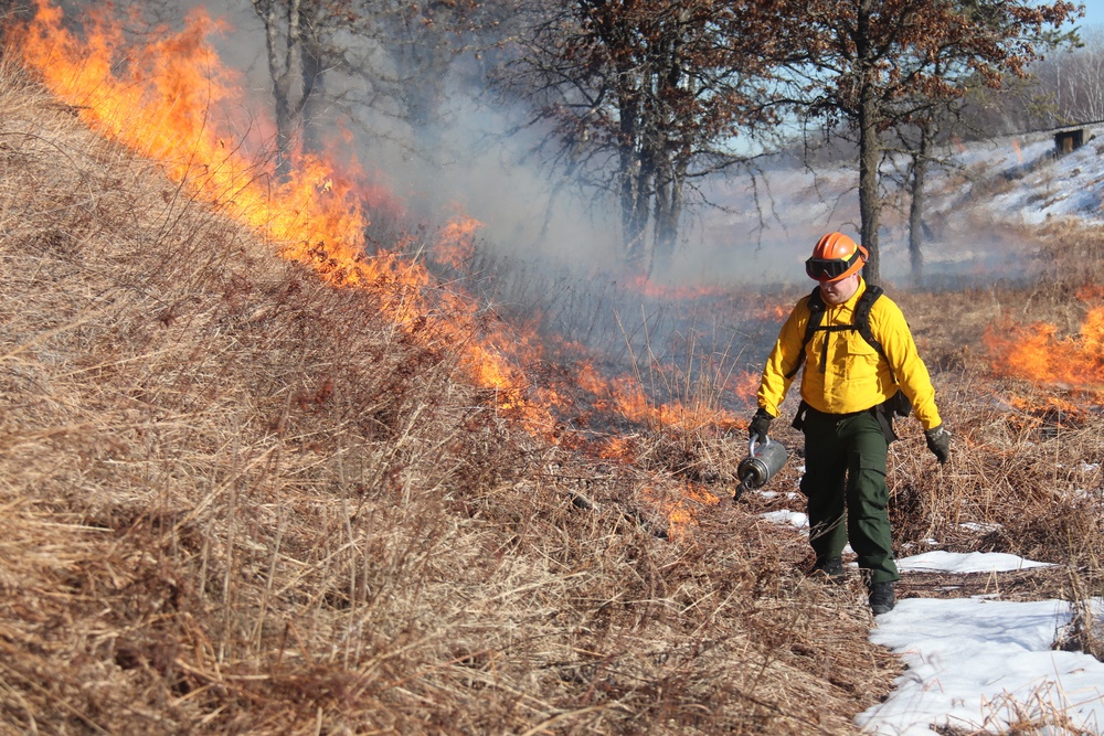 Fort McCoy holds 2023’s first prescribed burn at installation