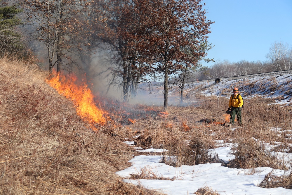 Fort McCoy holds 2023’s first prescribed burn at installation