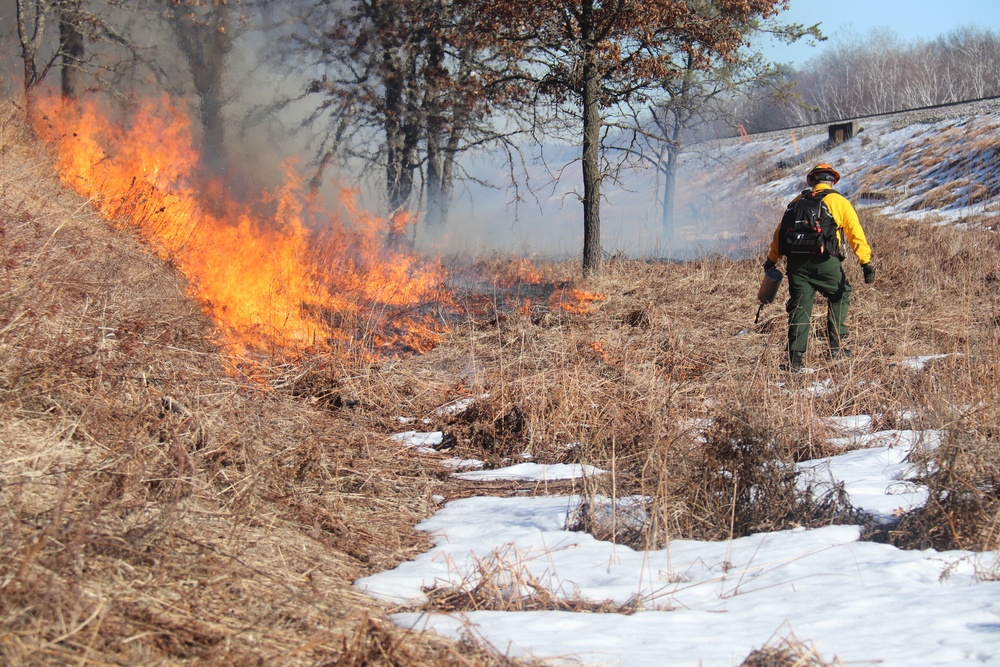 Fort McCoy holds 2023’s first prescribed burn at installation