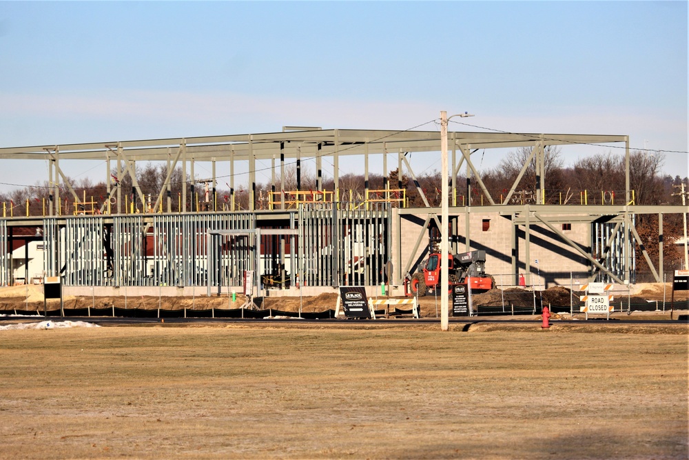 February 2023 construction operations of $11.96 million transient training brigade headquarters at Fort McCoy