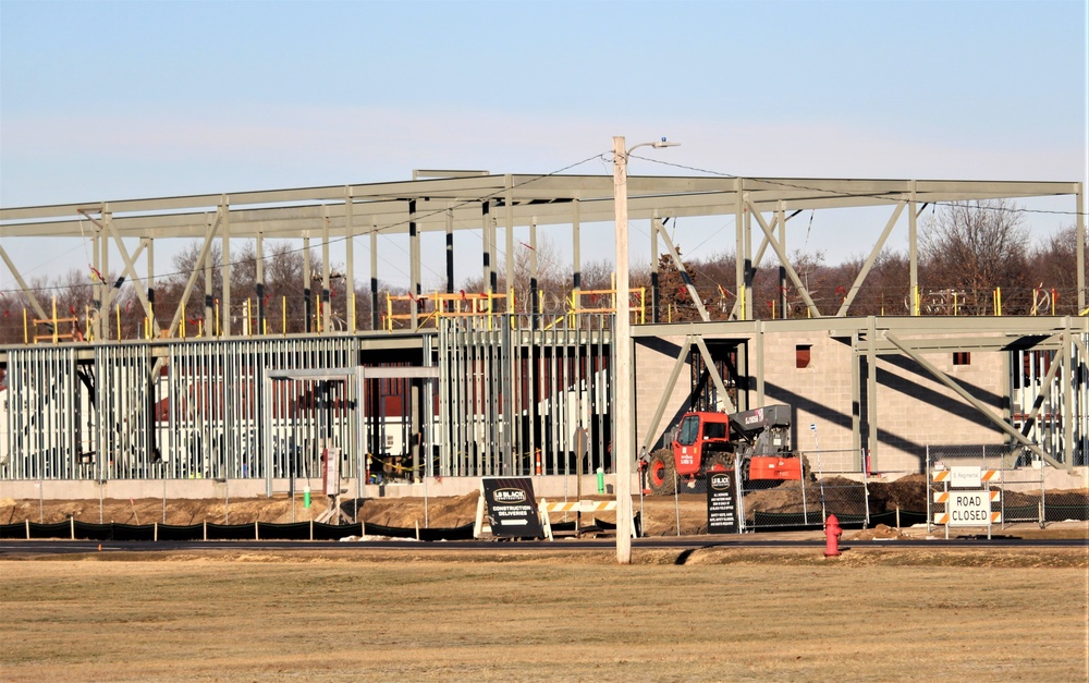 February 2023 construction operations of $11.96 million transient training brigade headquarters at Fort McCoy