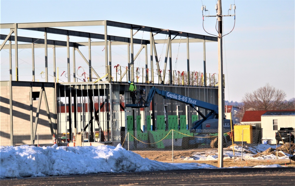 February 2023 construction operations of $11.96 million transient training brigade headquarters at Fort McCoy