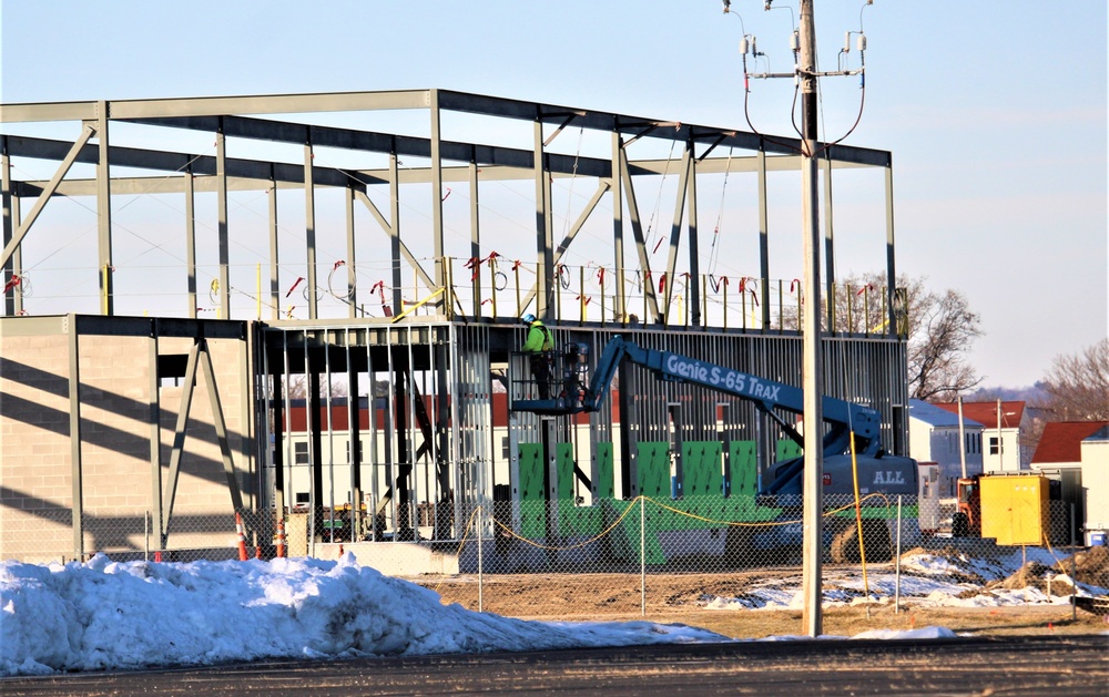 February 2023 construction operations of $11.96 million transient training brigade headquarters at Fort McCoy