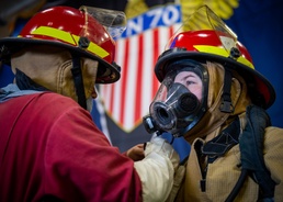 USS Carl Vinson (CVN 70) Sailors Conduct a General Quarters Drill