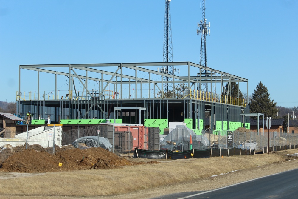 February 2023 construction operations of $11.96 million transient training brigade headquarters at Fort McCoy