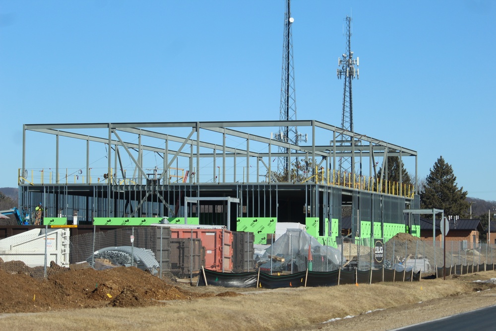 February 2023 construction operations of $11.96 million transient training brigade headquarters at Fort McCoy