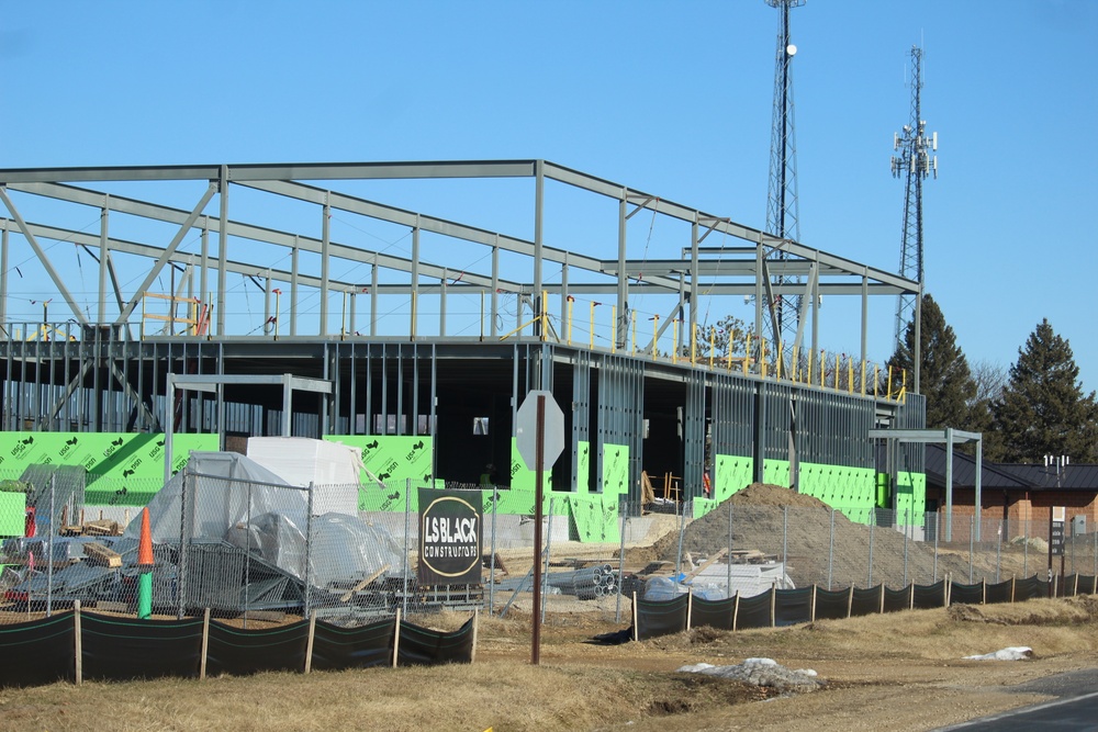 February 2023 construction operations of $11.96 million transient training brigade headquarters at Fort McCoy