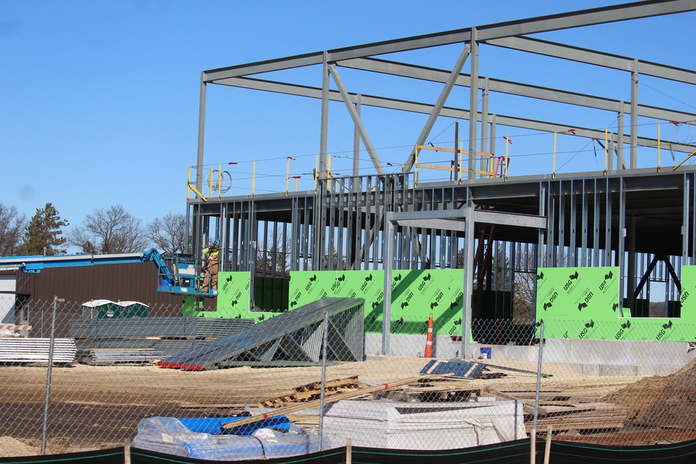 February 2023 construction operations of $11.96 million transient training brigade headquarters at Fort McCoy