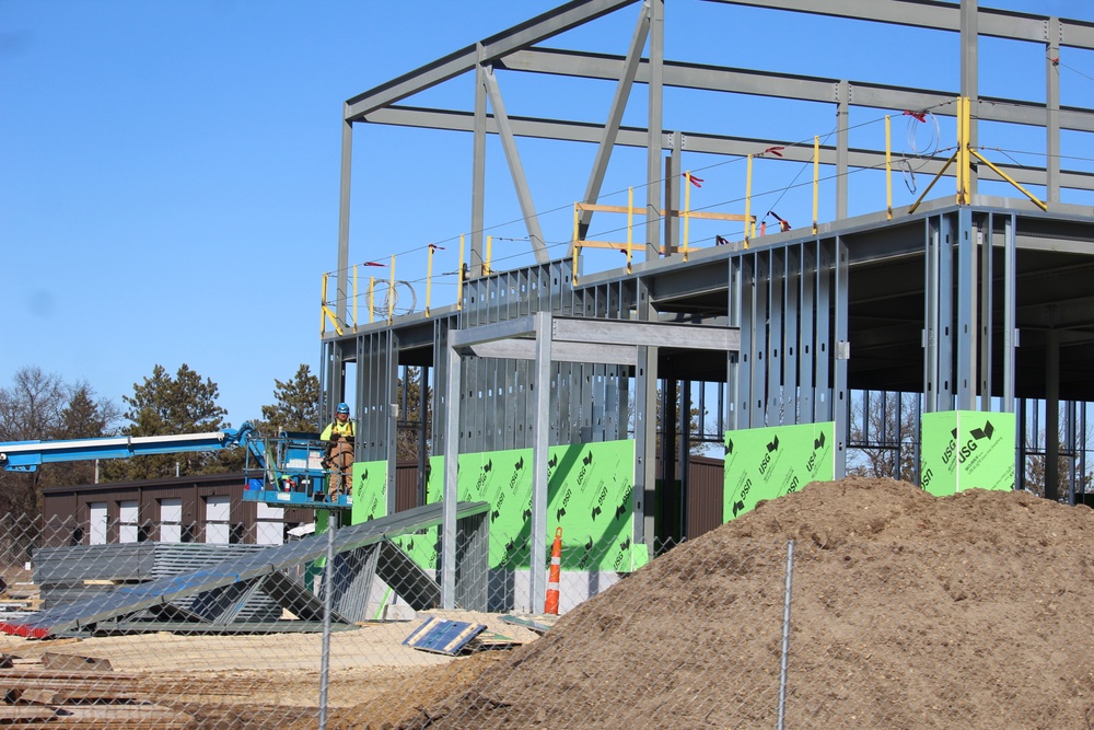 February 2023 construction operations of $11.96 million transient training brigade headquarters at Fort McCoy