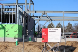 February 2023 construction operations of $11.96 million transient training brigade headquarters at Fort McCoy