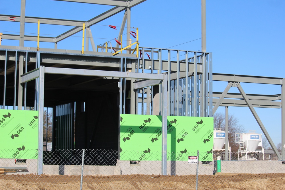 February 2023 construction operations of $11.96 million transient training brigade headquarters at Fort McCoy