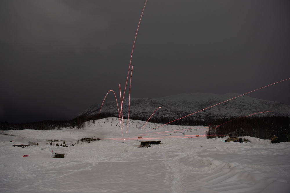'3 Geronimo' paratroopers conduct CALFEX at JBER, Alaska