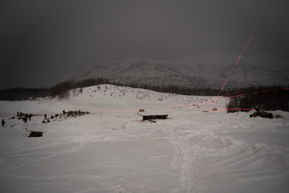 '3 Geronimo' paratroopers conduct CALFEX at JBER, Alaska