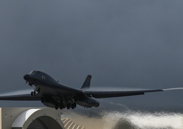 B-1B Lancers participate in Bomber Task Force mission