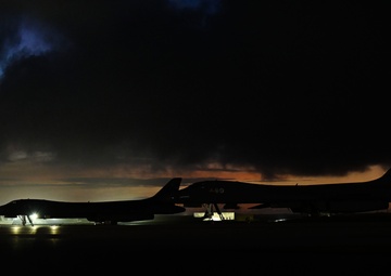 B-1B Lancers participate in Bomber Task Force mission