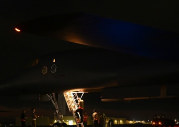 B-1B Lancers participate in Bomber Task Force mission