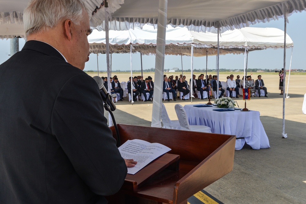 DPAA Personnel Conduct Repatriation Ceremony in LPDR