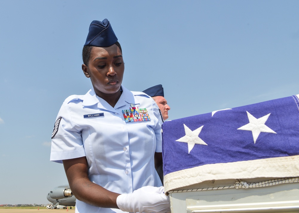 DPAA Personnel Conduct Repatriation Ceremony in LPDR