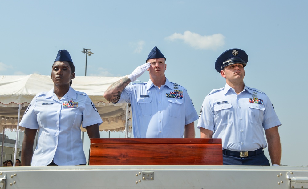 DPAA Personnel Conduct Repatriation Ceremony in LPDR