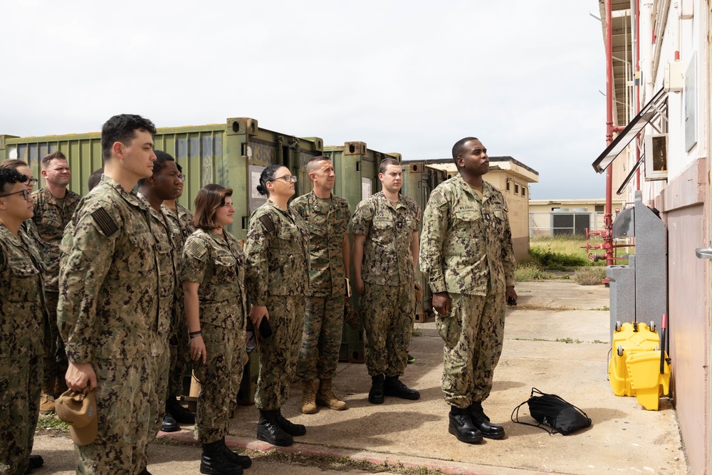 Sailors from USS John Finn (DDG 113) tour MCBH