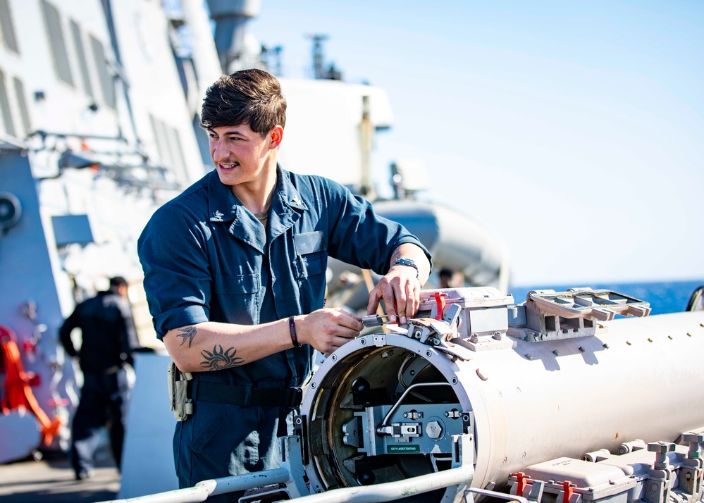 USS Porter Operates in the Atlantic Ocean