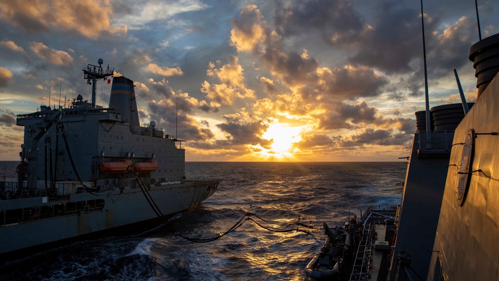 USS Porter Conducts Replenishment-at-Sea