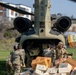 U.S. CH-47F Chinook delivers humanitarian aid supplies to Define, Turkiye