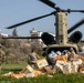 U.S. CH-47F Chinook delivers humanitarian aid supplies to Define, Turkiye