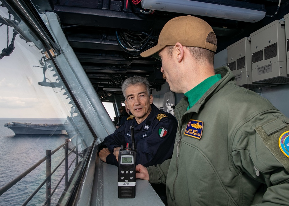 USS George H.W. Bush (CVN 77) Participates in Multicarrier Operations