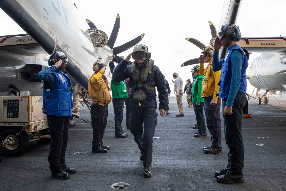 USS George H.W. Bush (CVN 77) Participates in Multicarrier Operations