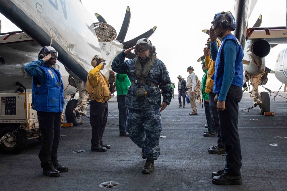 USS George H.W. Bush (CVN 77) Participates in Multicarrier Operations