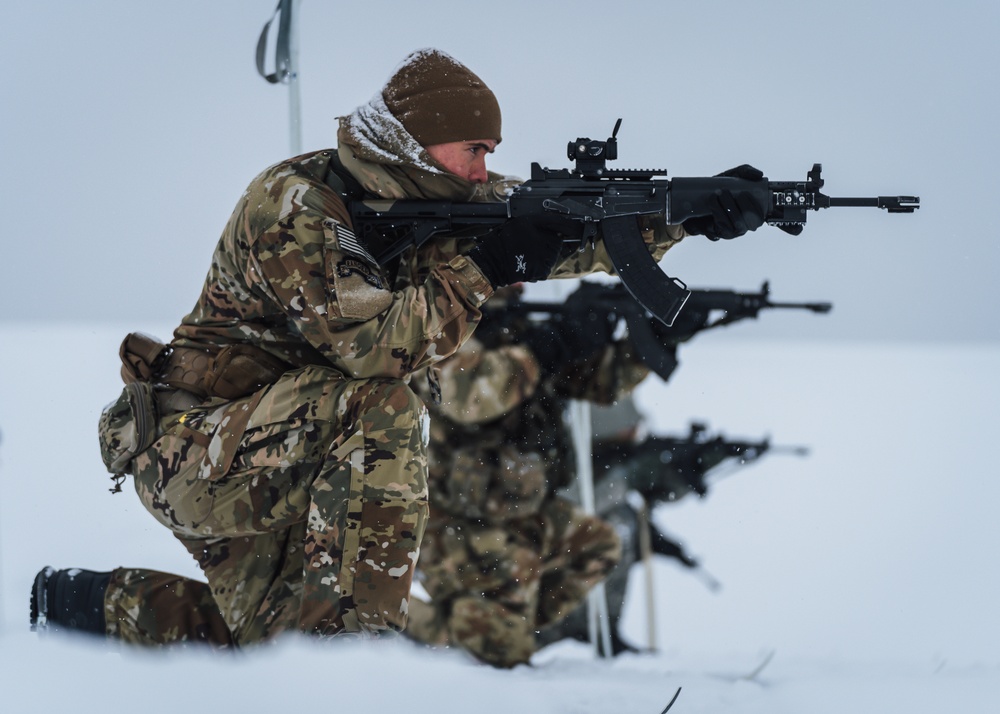 Soldiers conduct Winter Warfare Training during Arctic Forge 2023