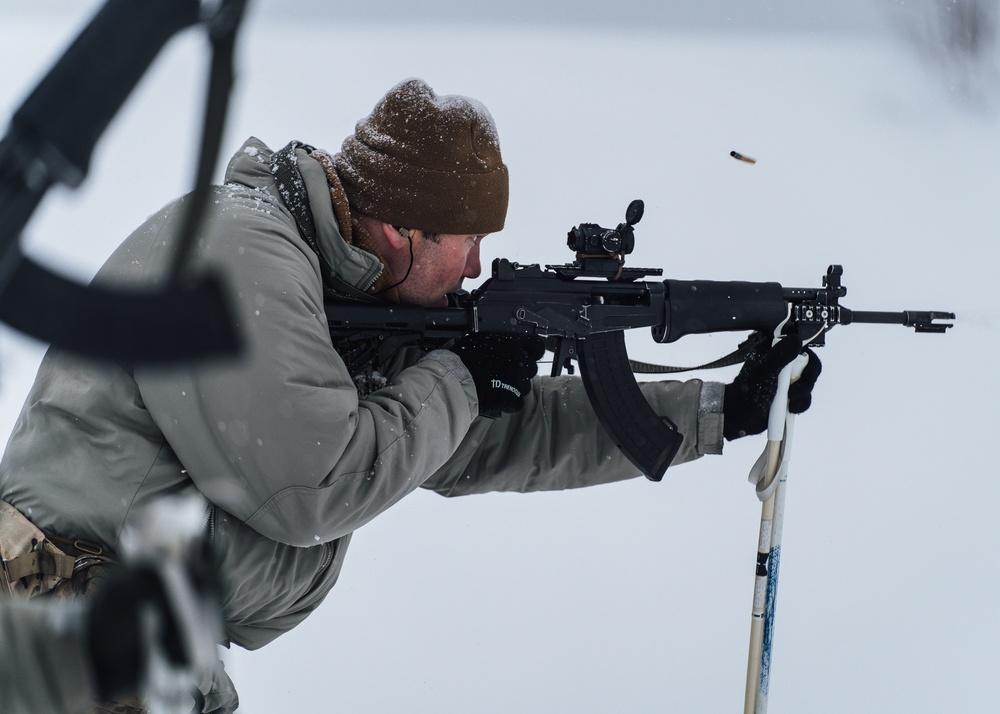 Soldiers conduct Winter Warfare Training during Arctic Forge 2023