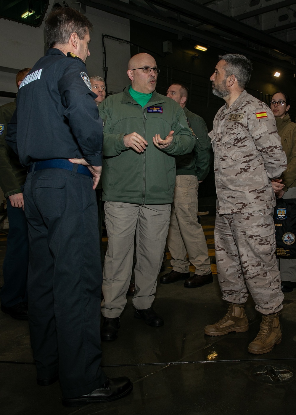 Carrier Strike Group (CSG) 10 Visits Spanish Navy Ship ESPS Juan Carlos 1 (LHD 61)