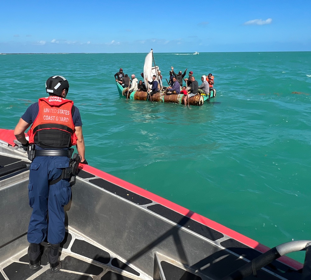 Coast Guard Station Marathon boat crew rescue migrants