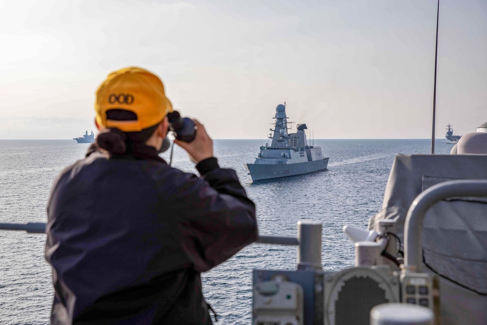 The George H.W. Bush Carrier Strike Group Participates in Multi-Carrier Exercise