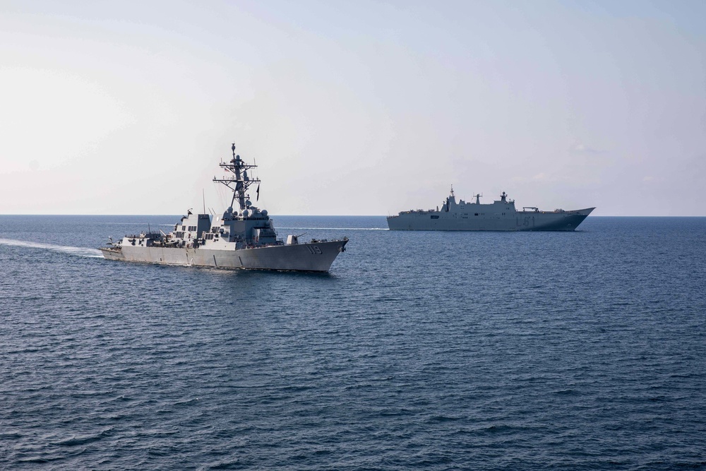 The George H.W. Bush Carrier Strike Group Participates in Multi-Carrier Exercise