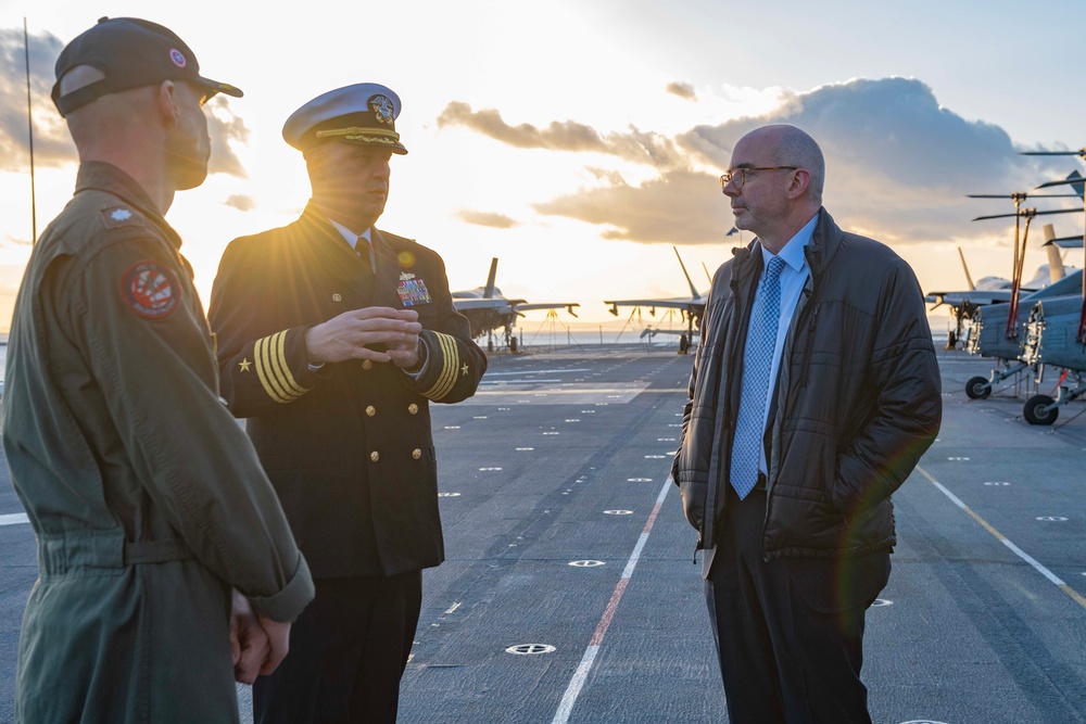 USS America Conducts Ship Tour