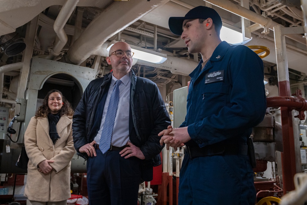 USS America Conducts Ship Tour