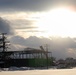 Sun sets on another day of brigade headquarters construction at Fort McCoy